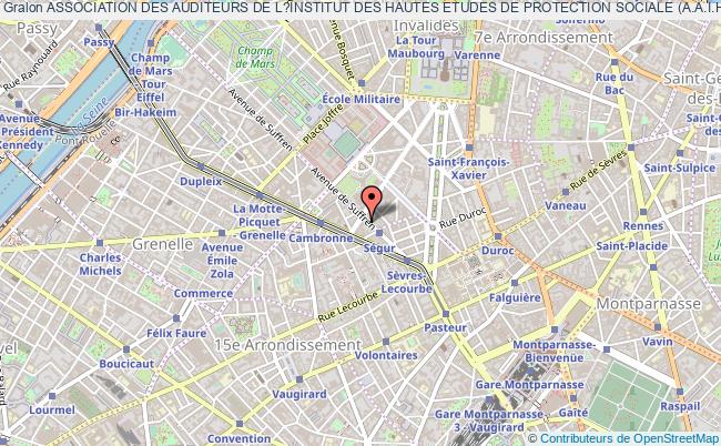 plan association Association Des Auditeurs De L?institut Des Hautes Etudes De Protection Sociale (a.a.i.h.e.p.s.) Paris