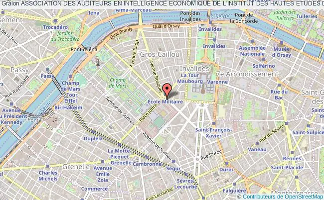 plan association Association Des Auditeurs En Intelligence Economique De L'institut Des Hautes Etudes De Defense Nationale (ie-ihedn) Paris