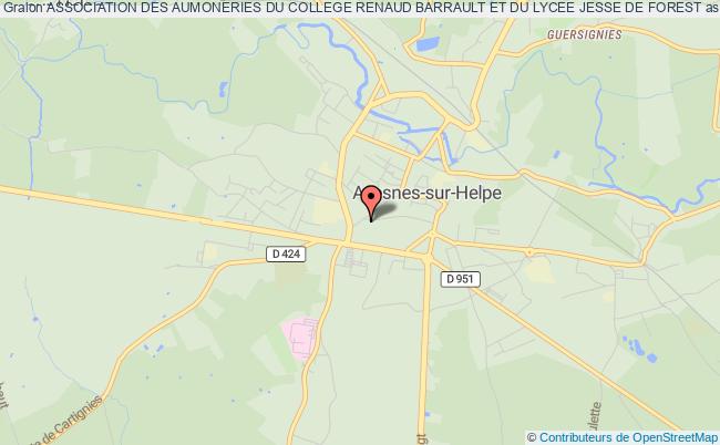 plan association Association Des Aumoneries Du College Renaud Barrault Et Du Lycee Jesse De Forest Avesnes-sur-Helpe