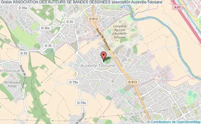 plan association Association Des Auteurs De Bandes Dessinees Auzeville-Tolosane