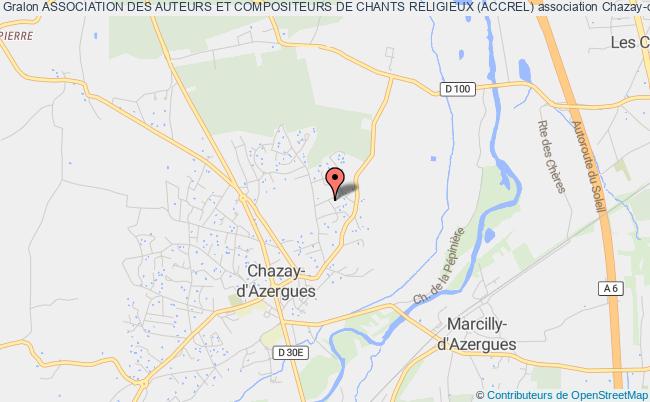 plan association Association Des Auteurs Et Compositeurs De Chants Religieux (accrel) Chazay-d'Azergues