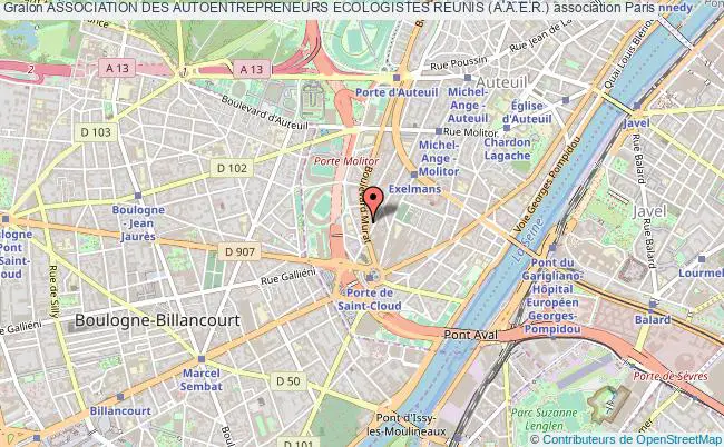 plan association Association Des Autoentrepreneurs Ecologistes Reunis (a.a.e.r.) Paris