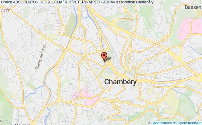 plan association Association Des Auxiliaires Veterinaires - Assav Chambéry