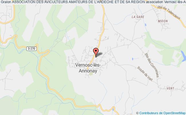 plan association Association Des Aviculteurs Amateurs De L'ardeche Et De Sa Region Vernosc-lès-Annonay