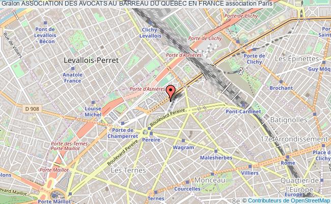 plan association Association Des Avocats Au Barreau Du Quebec En France Paris