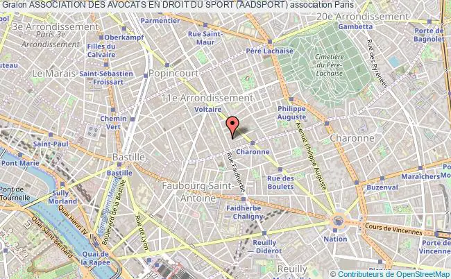 plan association Association Des Avocats En Droit Du Sport (aadsport) Paris