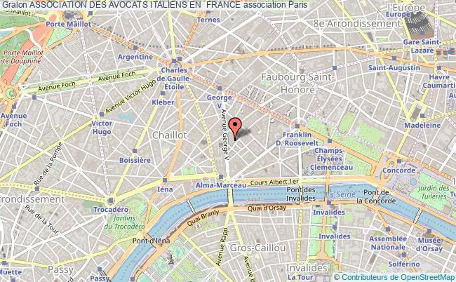 plan association Association Des Avocats Italiens En  France Paris
