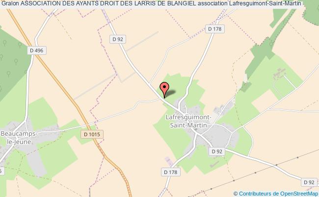 plan association Association Des Ayants Droit Des Larris De Blangiel Lafresguimont-Saint-Martin