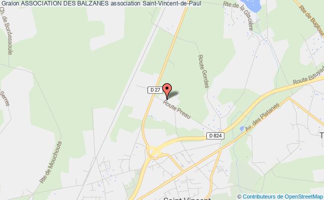plan association Association Des Balzanes Saint-Vincent-de-Paul