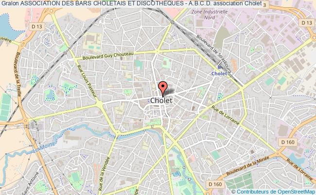 plan association Association Des Bars Choletais Et Discotheques - A.b.c.d. Cholet