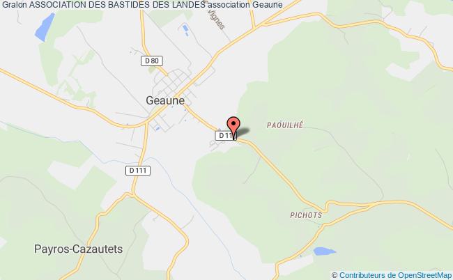 plan association Association Des Bastides Des Landes Geaune