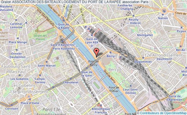 plan association Association Des Bateaux Logement Du Port De La RapÉe Paris