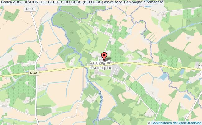 plan association Association Des Belges Du Gers (belgers) Campagne-d'Armagnac