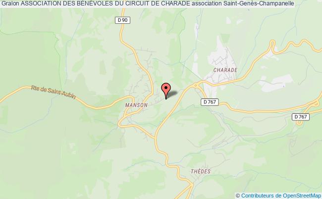 plan association Association Des BÉnÉvoles Du Circuit De Charade Saint-Genès-Champanelle