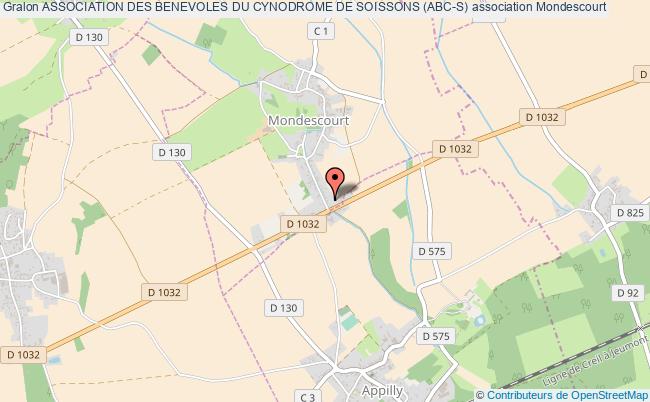 plan association Association Des Benevoles Du Cynodrome De Soissons (abc-s) Mondescourt