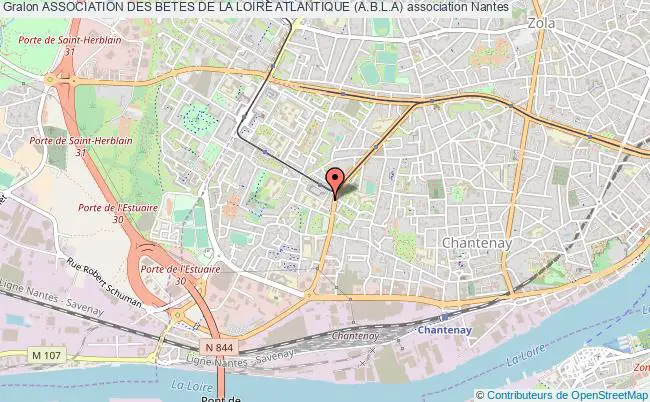 plan association Association Des Betes De La Loire Atlantique (a.b.l.a) Nantes