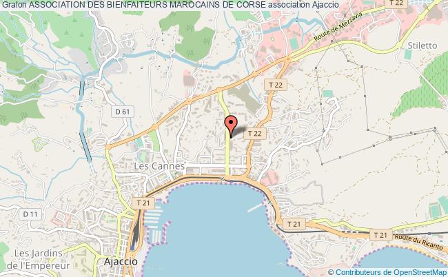 plan association Association Des Bienfaiteurs Marocains De Corse Ajaccio