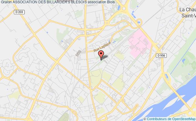 plan association Association Des Billarder's Blesois Blois