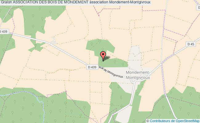 plan association Association Des Bois De Mondement Mondement-Montgivroux