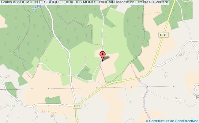 plan association Association Des Boqueteaux Des Monts D'andain Ferrières-la-Verrerie