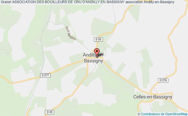 plan association Association Des Bouilleurs De Cru D'andilly En Bassigny Andilly-en-Bassigny