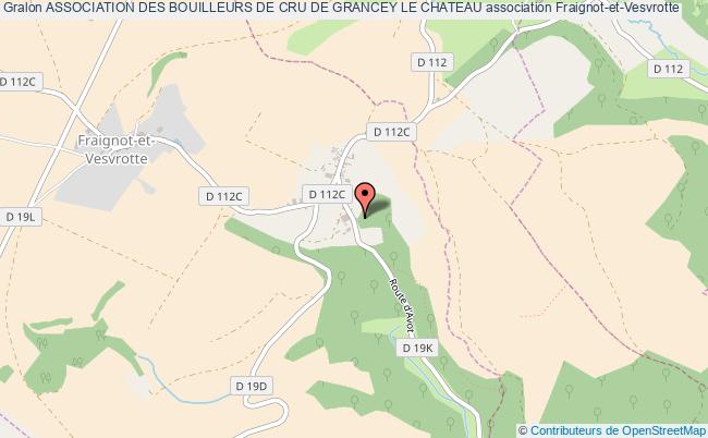 plan association Association Des Bouilleurs De Cru De Grancey Le Chateau Fraignot-et-Vesvrotte