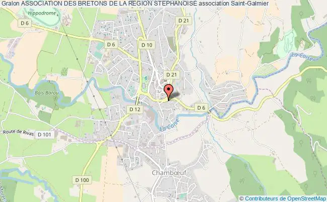 plan association Association Des Bretons De La Region Stephanoise Saint-Galmier