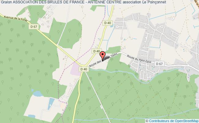 plan association Association Des Brules De France - Antenne Centre Le    Poinçonnet