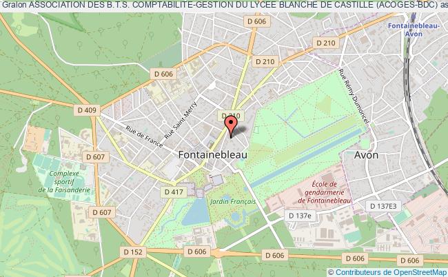 plan association Association Des B.t.s. Comptabilite-gestion Du Lycee Blanche De Castille (acoges-bdc) Fontainebleau