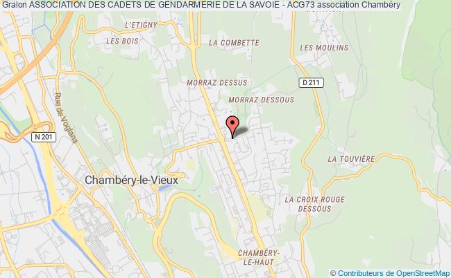 plan association Association Des Cadets De Gendarmerie De La Savoie - Acg73 Chambéry