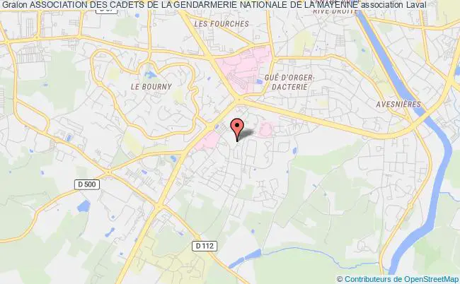 plan association Association Des Cadets De La Gendarmerie Nationale De La Mayenne Laval