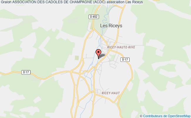 plan association Association Des Cadoles De Champagne (acdc) Riceys
