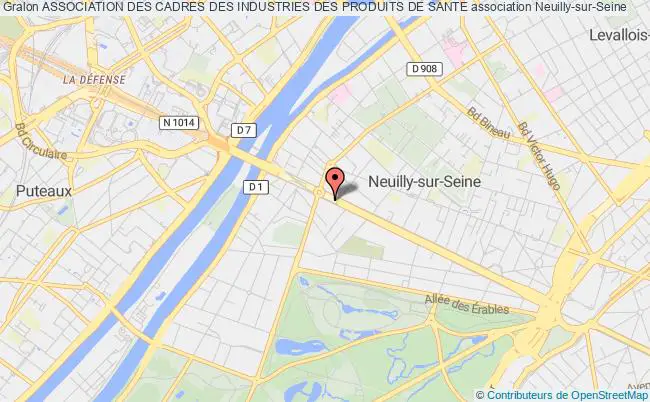 plan association Association Des Cadres Des Industries Des Produits De Sante Neuilly-sur-Seine
