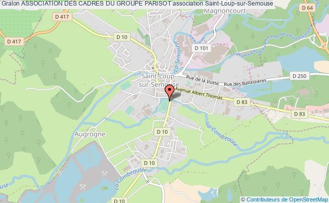 plan association Association Des Cadres Du Groupe Parisot Saint-Loup-sur-Semouse