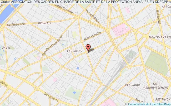 plan association Association Des Cadres En Charge De La Sante Et De La Protection Animales En Ddecpp Paris 15e