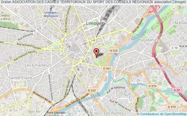 plan association Association Des Cadres Territoriaux Du Sport Des Conseils Regionaux Limoges