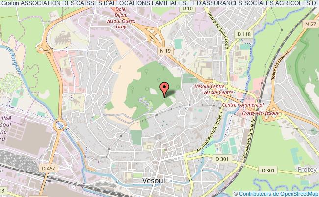 plan association Association Des Caisses D'allocations Familiales Et D'assurances Sociales Agricoles De La Haute-saone Vesoul