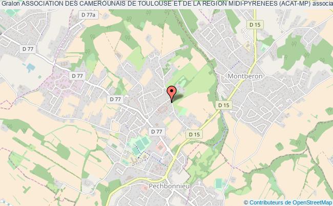 plan association Association Des Camerounais De Toulouse Et De La Region Midi-pyrenees (acat-mp) Pechbonnieu