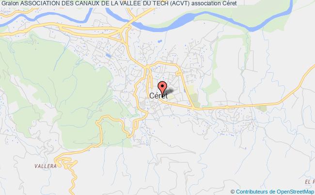 plan association Association Des Canaux De La Vallee Du Tech (acvt) Céret