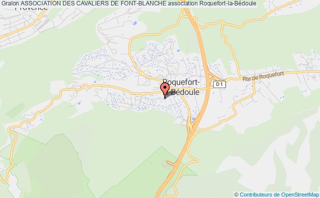 plan association Association Des Cavaliers De Font-blanche Roquefort-la-Bédoule