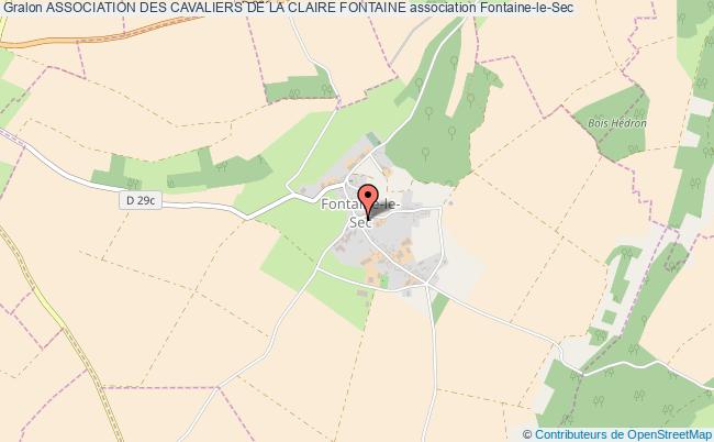 plan association Association Des Cavaliers De La Claire Fontaine Fontaine-le-Sec