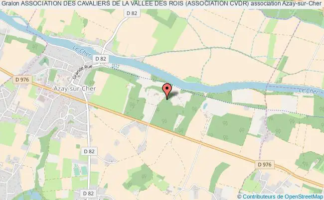 plan association Association Des Cavaliers De La Vallee Des Rois (association Cvdr) Azay-sur-Cher