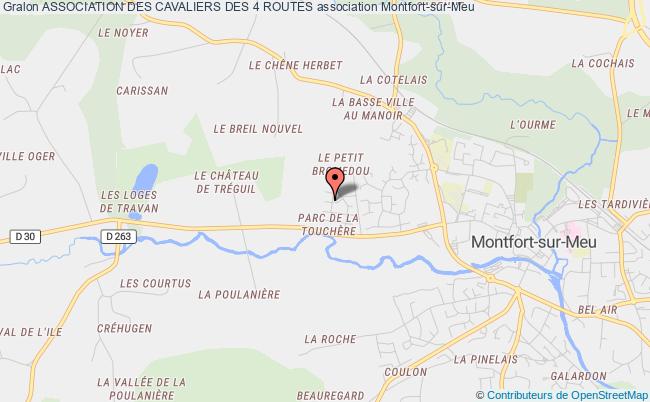 plan association Association Des Cavaliers Des 4 Routes Montfort-sur-Meu