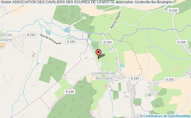 plan association Association Des Cavaliers Des Ecuries De La Motte Conteville-lès-Boulogne