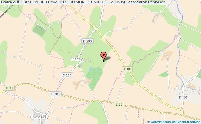 plan association Association Des Cavaliers Du Mont St Michel - Acmsm - Pontorson
