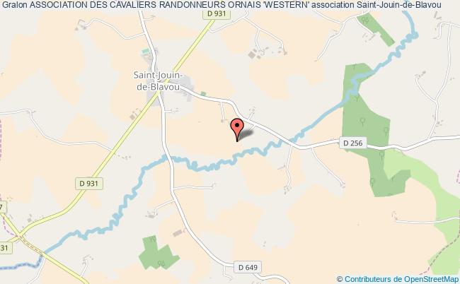 plan association Association Des Cavaliers Randonneurs Ornais 'western' Saint-Jouin-de-Blavou