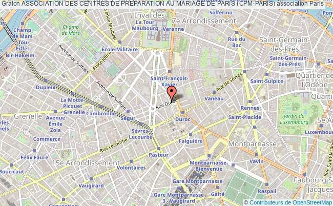 plan association Association Des Centres De Preparation Au Mariage De Paris (cpm-paris) Paris