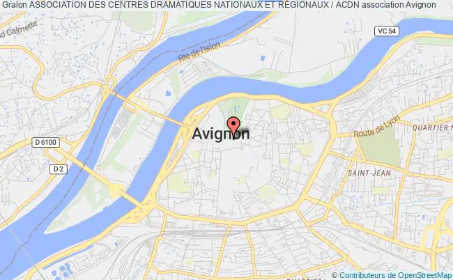 plan association Association Des Centres Dramatiques Nationaux Et RÉgionaux / Acdn Avignon