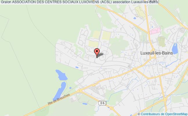 plan association Association Des Centres Sociaux Luxoviens (acsl) Luxeuil-les-Bains