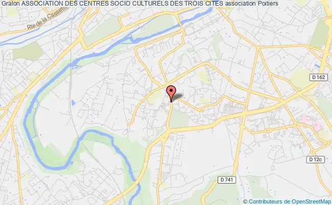 plan association Association Des Centres Socio Culturels Des Trois Cites Poitiers